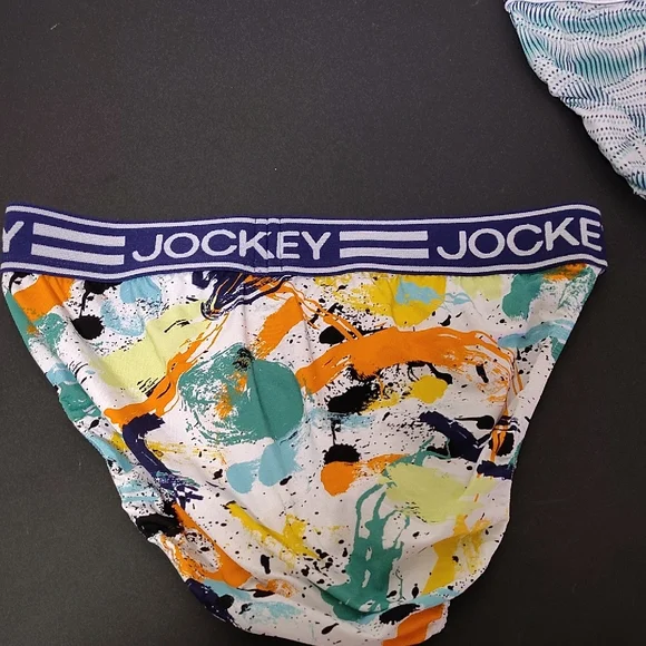2 Pieces Jockey Microfiber Active Men’s Sport Brief Size Large  multicoloured - Picture 2 of 12
